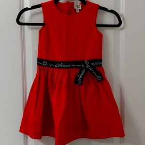 Armani kids dress Red, size 5